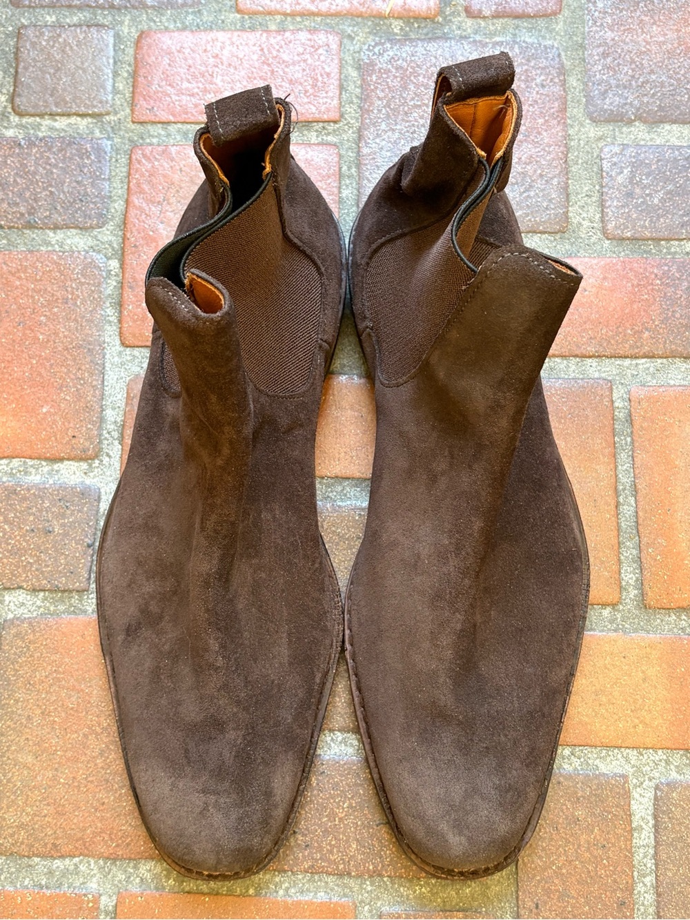 Allen Edmonds Dark Brown Suede Chukka Boots - Picture 3 of 5